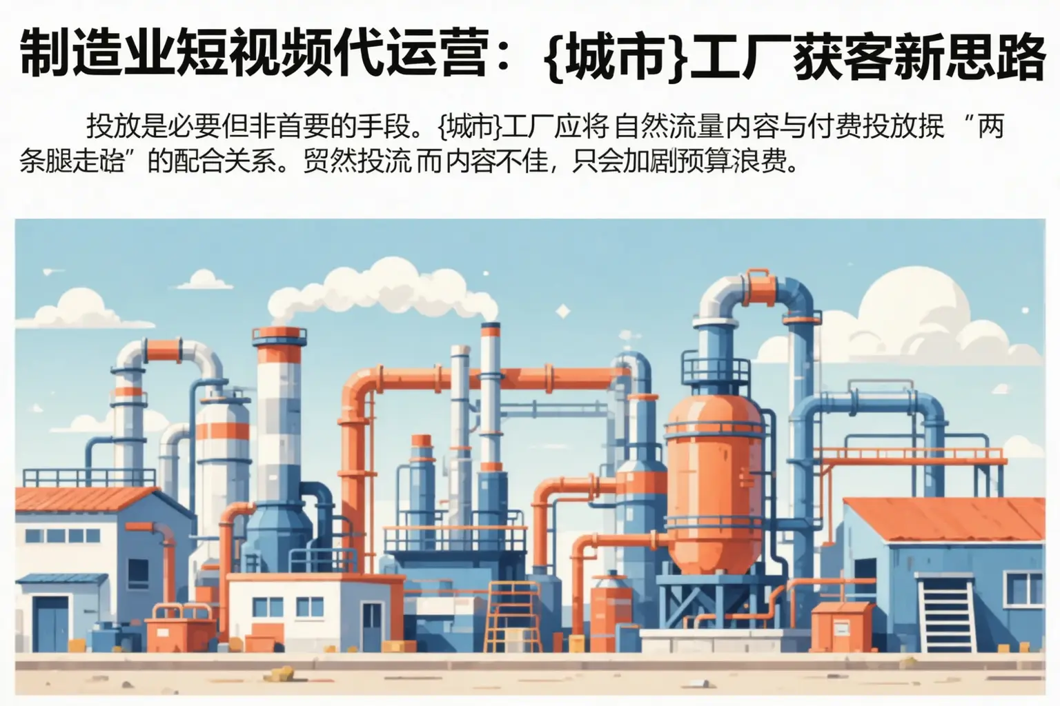 制造业短视频代运营:曲周工厂获客新思路
